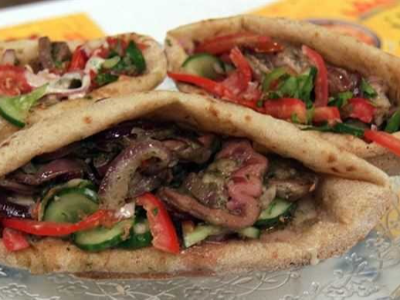 Mixed bread with liver and kofta