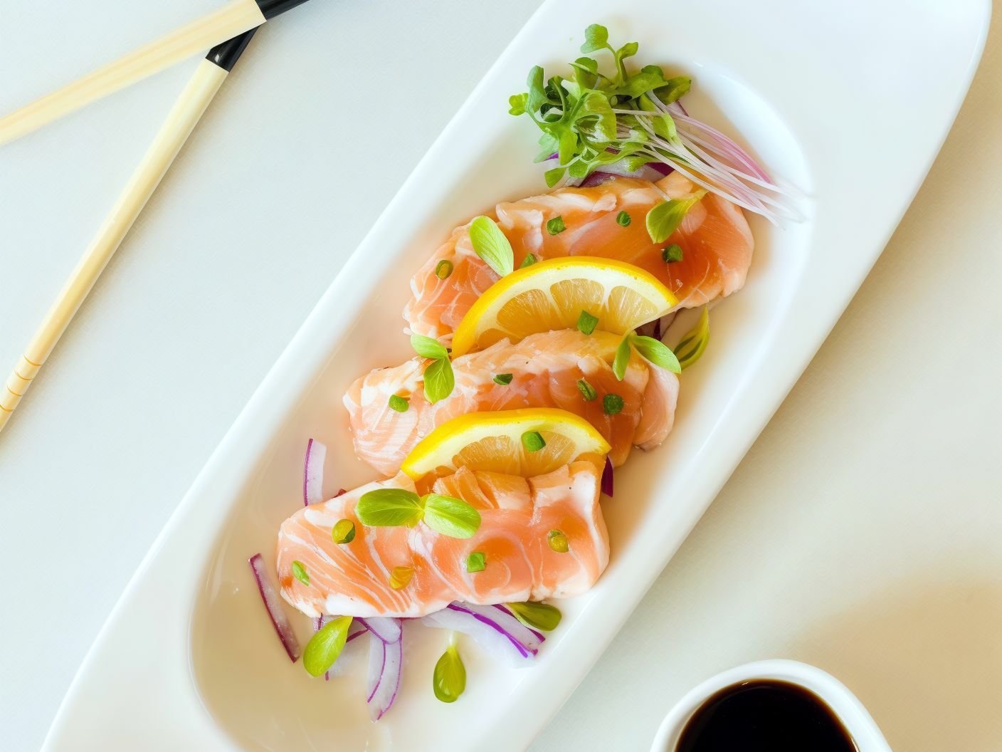 Tataki Salmon Sashimi
