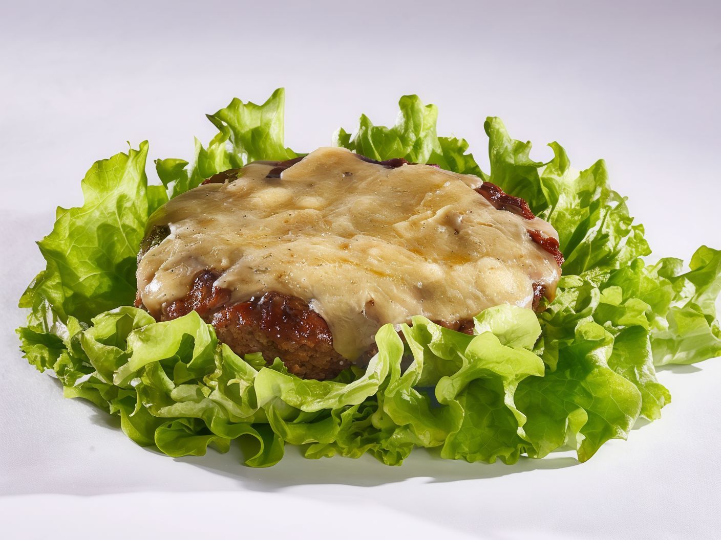 Lettuce and burger Wrap Sandwich