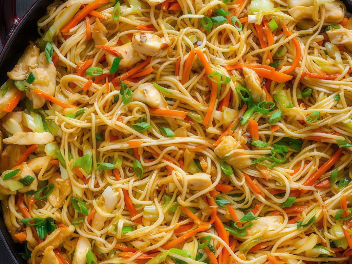 Chinese Chicken Chow Mein Noodles