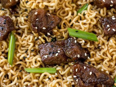 Asian Mongolian Beef Ramen
