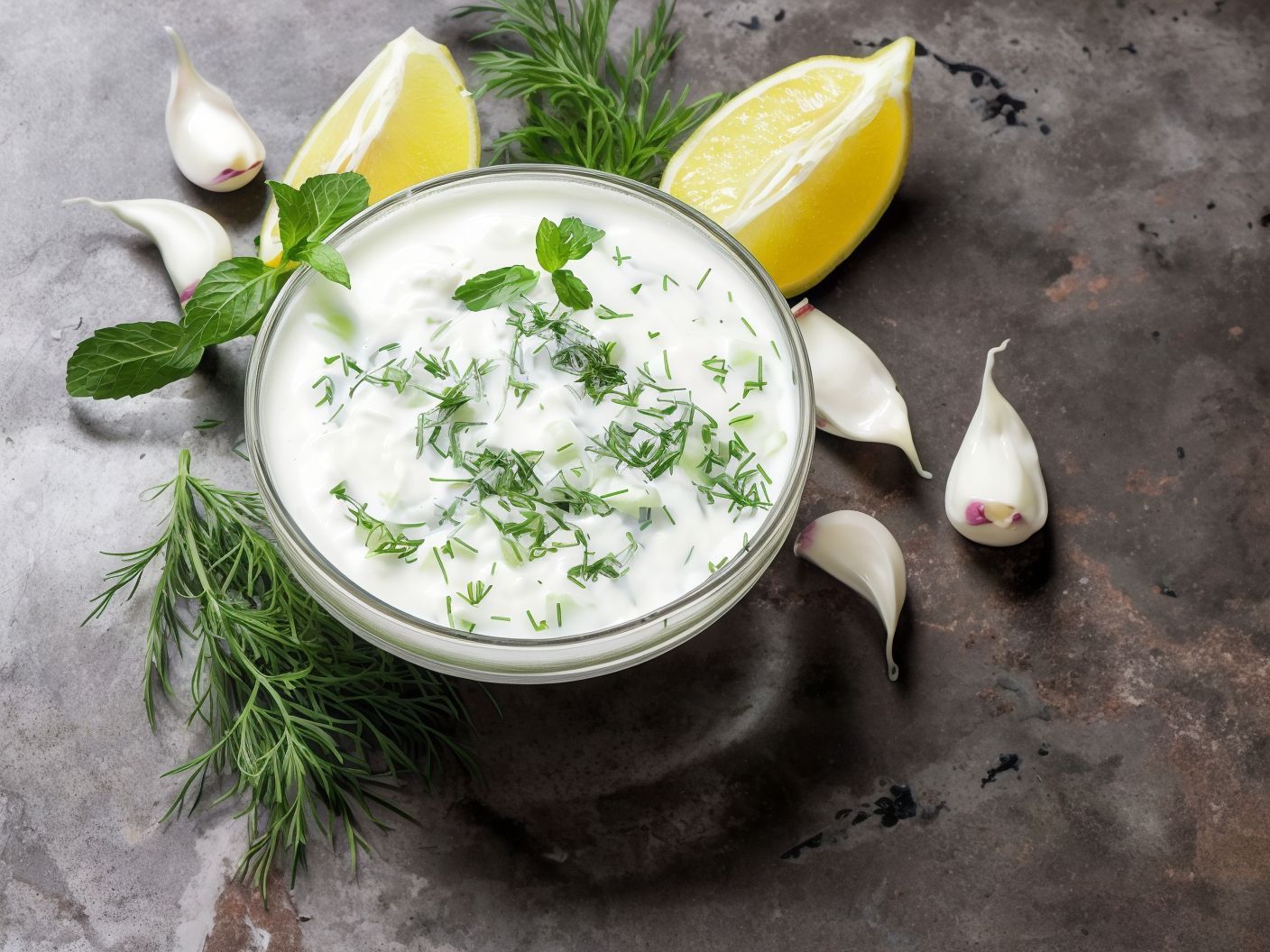 Yogurt With Cucumbers Salad
