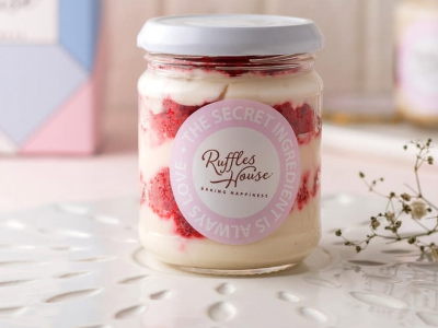 Red Velvet Cheesecake Jar
