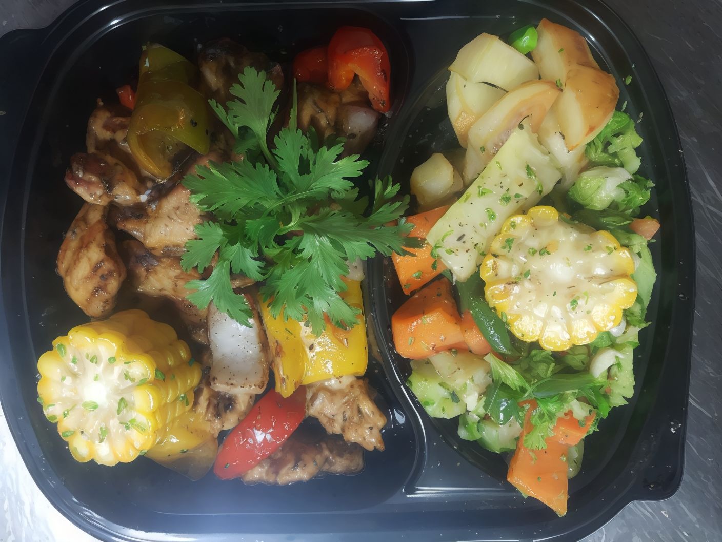 Shish Tawook Platter.