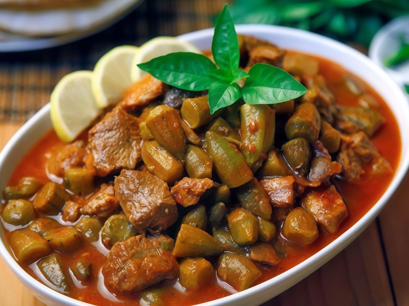 Okra With Meat