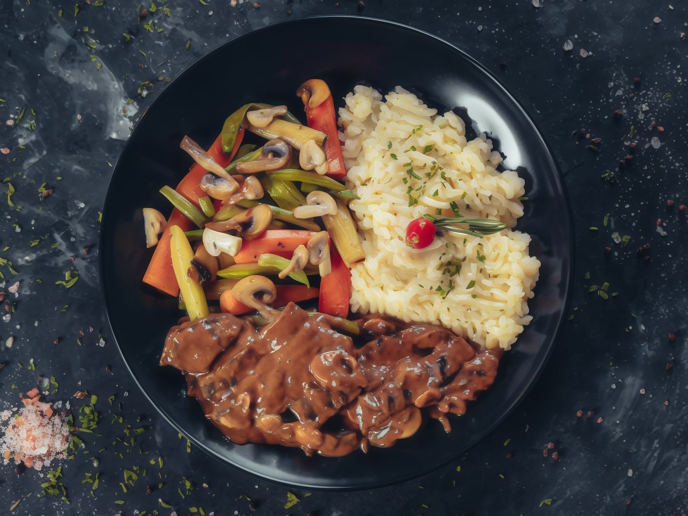 Beef Stroganoff Plate