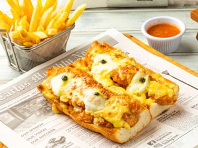Chicken With Parmesan Cheese Sandwich