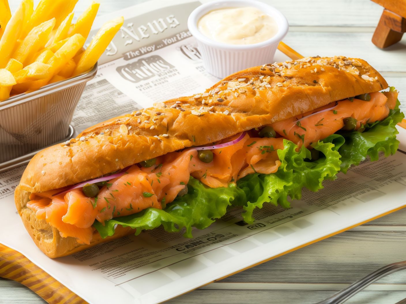 Smoked Salmon Sandwich
