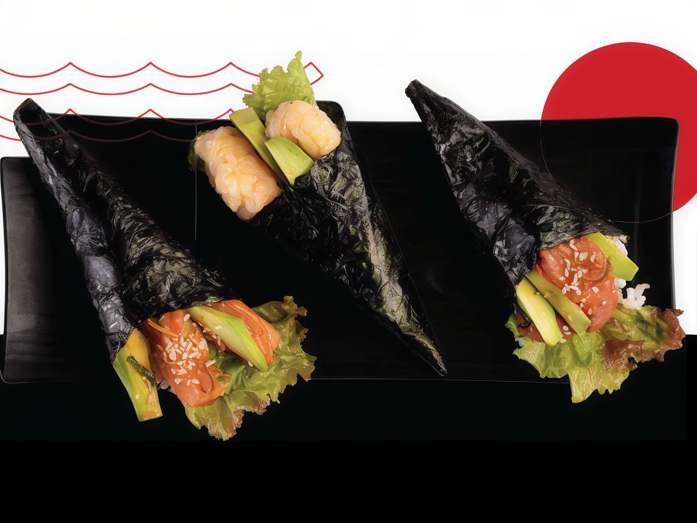 Shrimp With Avocado Temaki