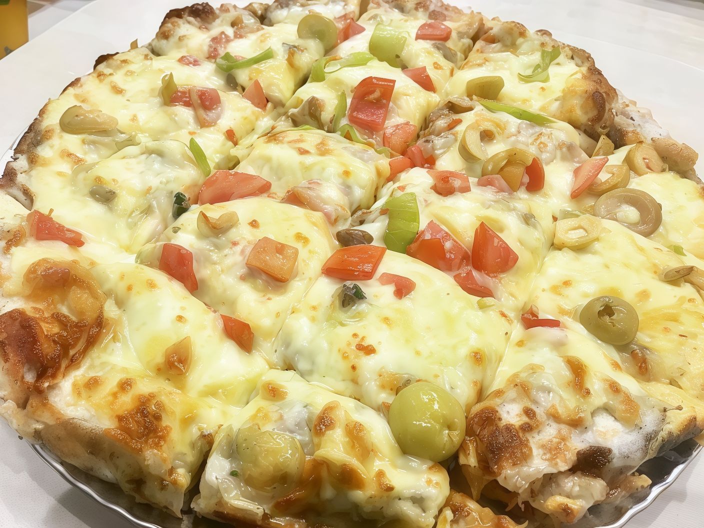 Special Kiri Cheese Oriental Pizza