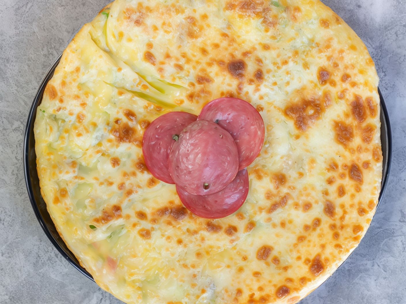 Salami and Smoked Turkey Pie