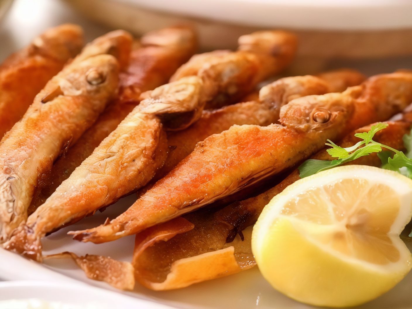 Fried Red Mullet Fish