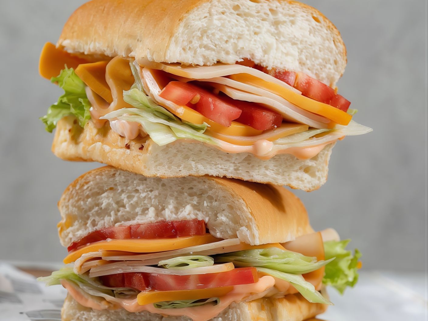 Turkey And Cheese Sandwich