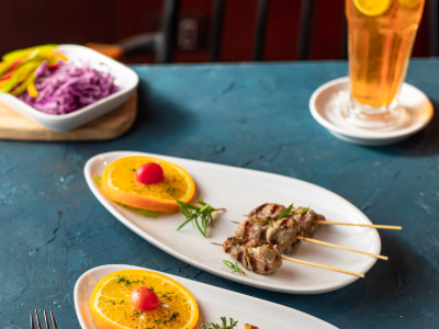 Charbroiled Mediterranean Rosemary Kebab Skewers