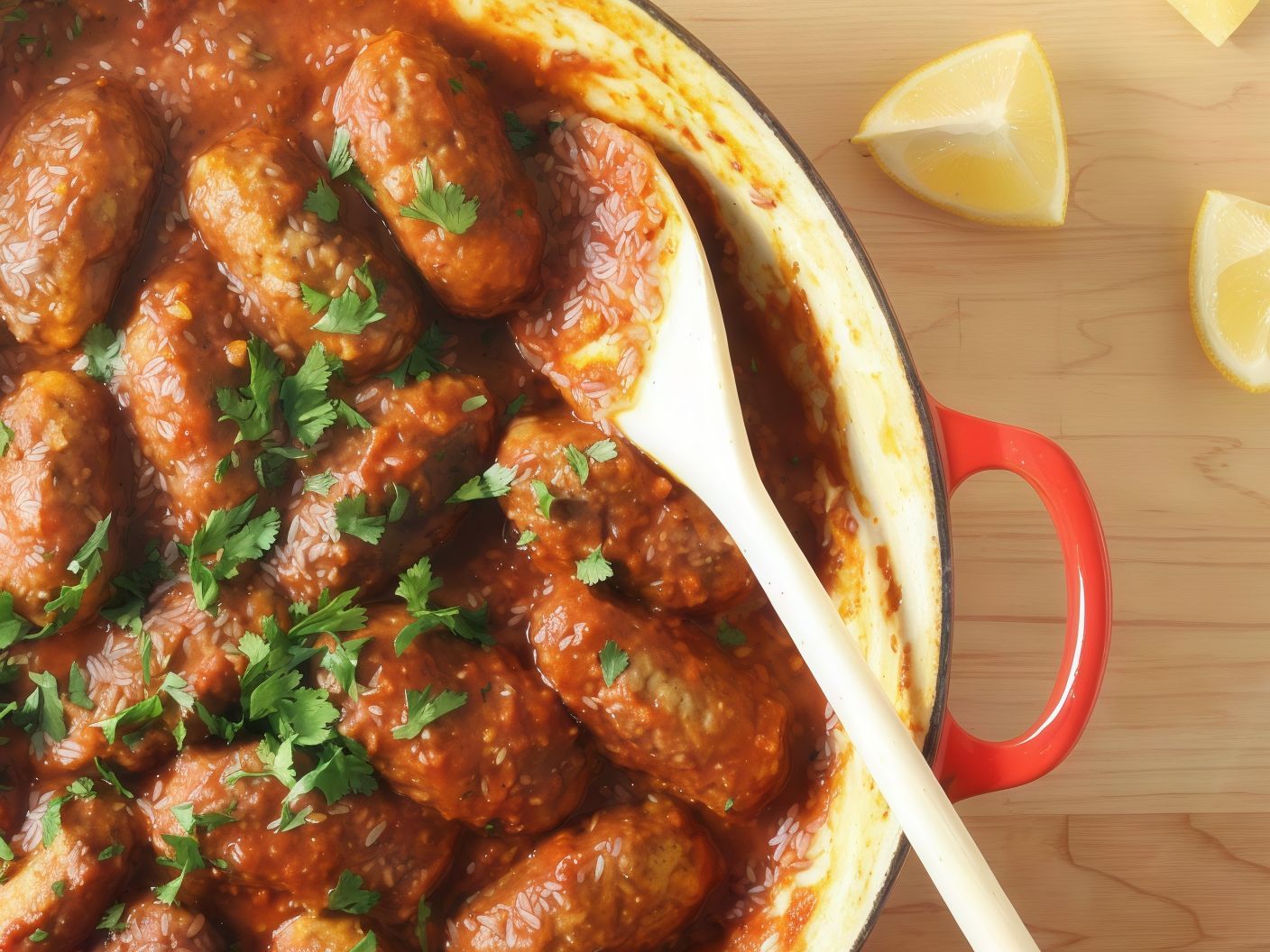 Rice Kofta With Sauce