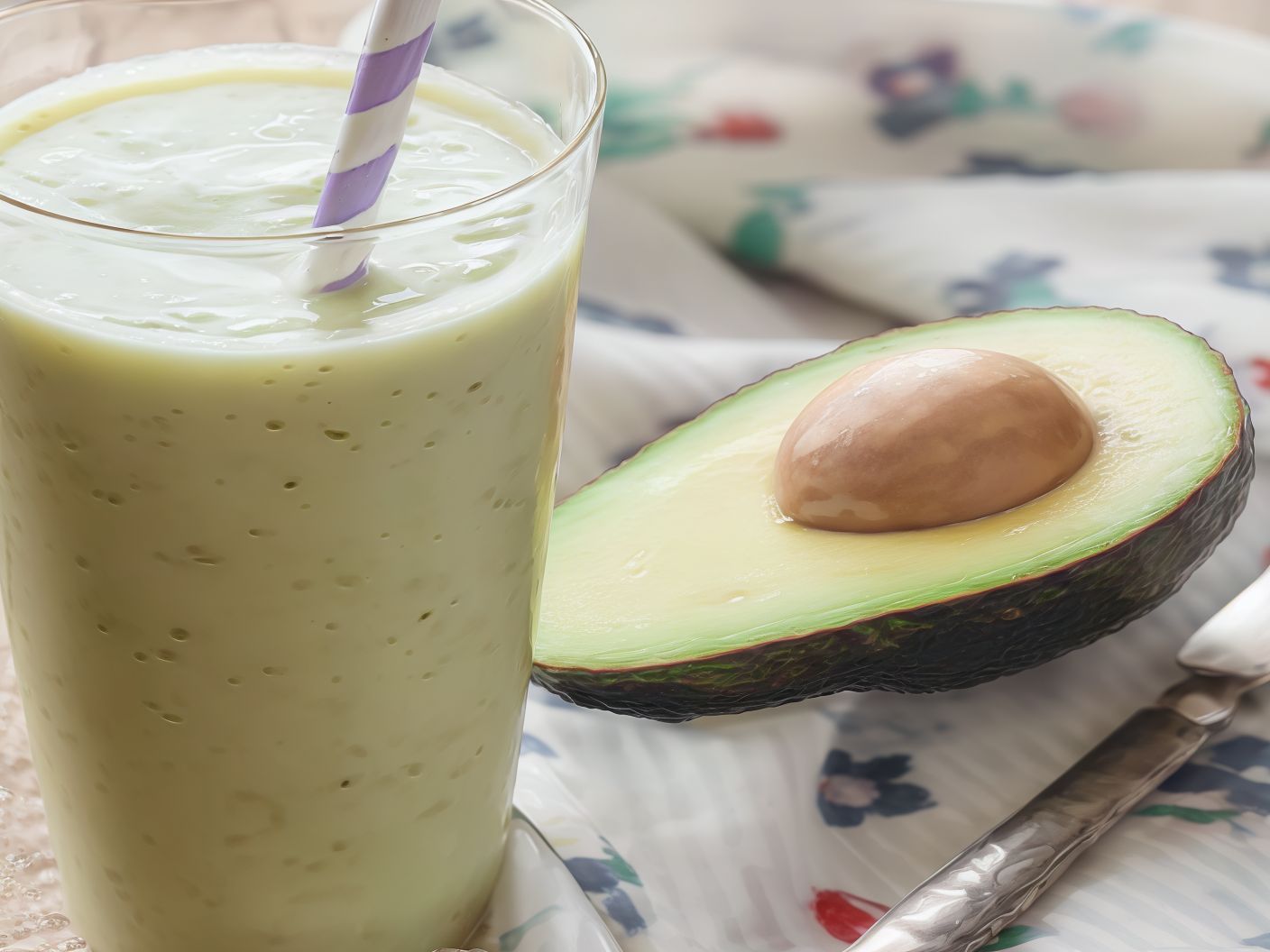 Avocado With Milk And Honey Juice
