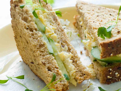 Omelette With Mixture Sandwich