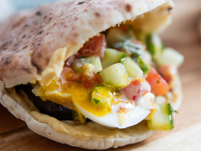 Foul With Eggs Sandwich