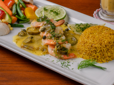 Shrimp plate With Murphy Sauce