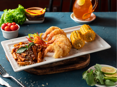 Crunchy Golden Fried Brown Tails Platter