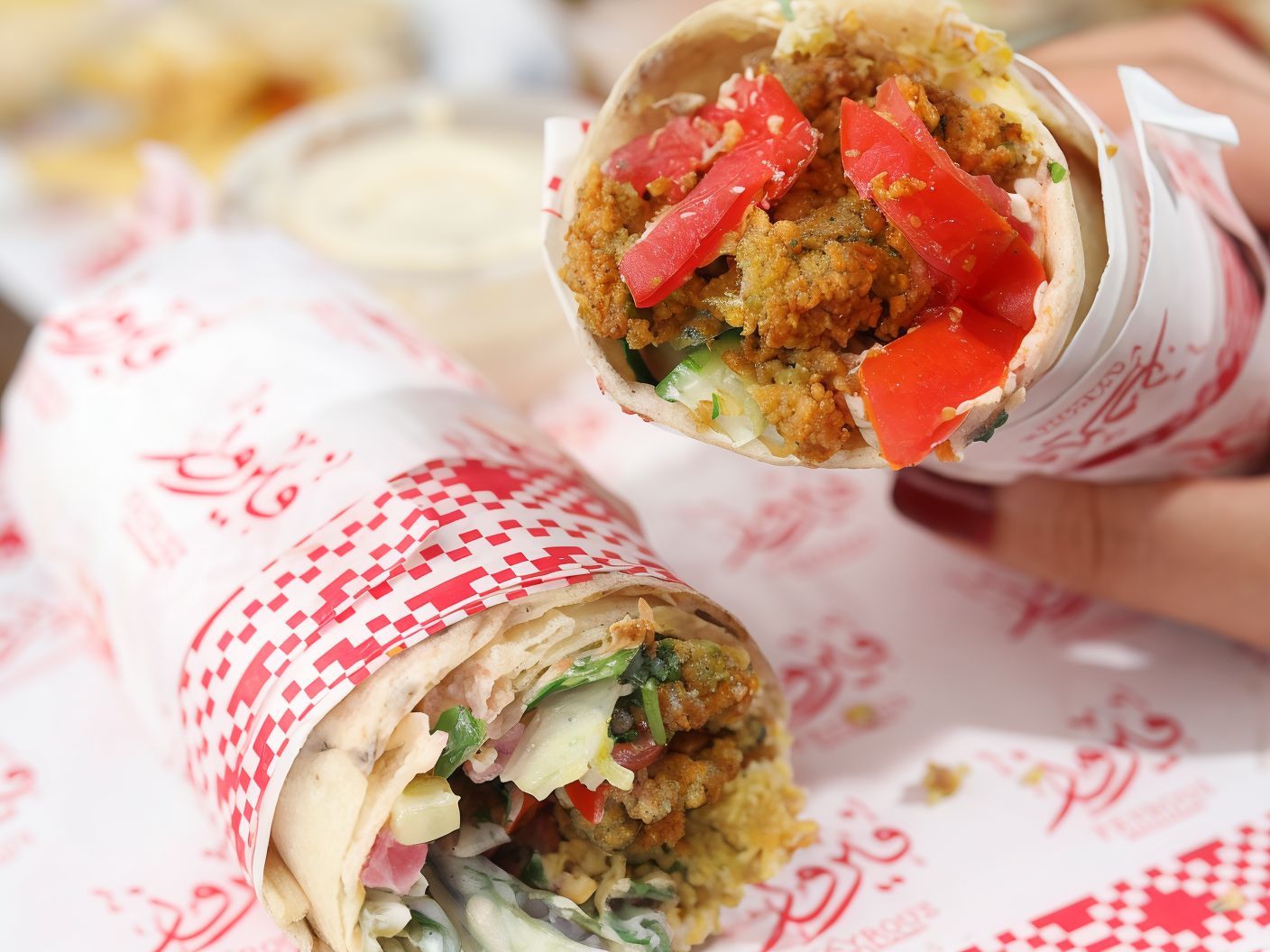 Falafel With Fries Sandwich