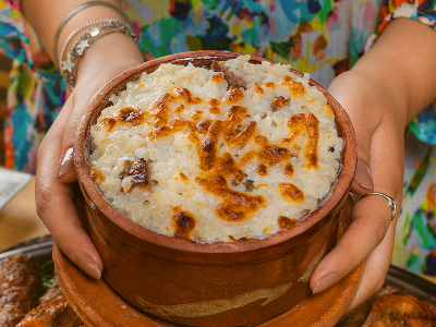 Oven Baked Rice With Meat Casserole