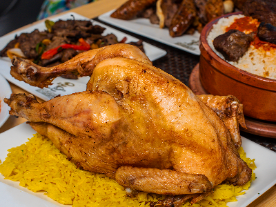 Half Roasted Baladi Chicken