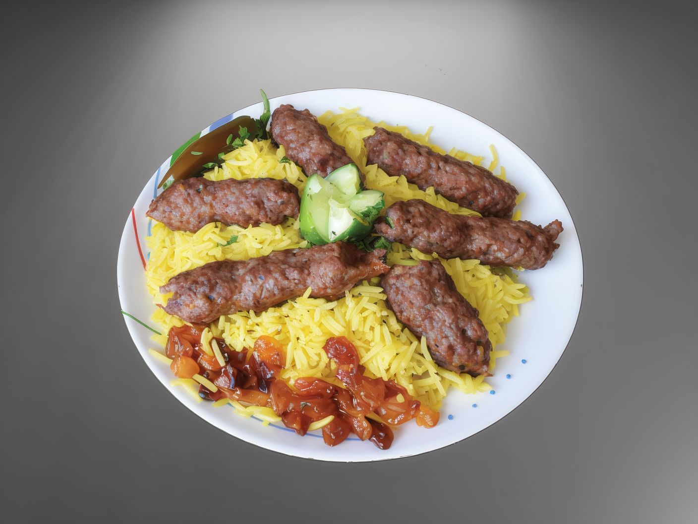 Quarter kilo kofta with rice
