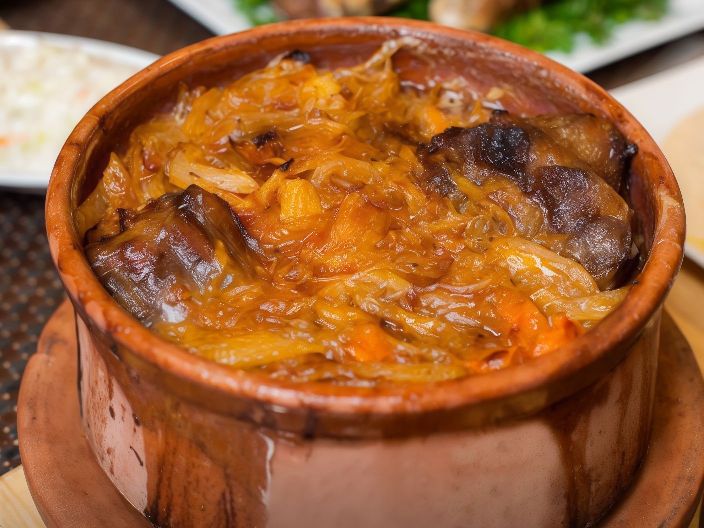 Meat With Onions And Carrots Casserole