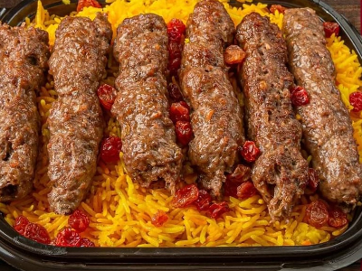 Half a kilo of kofta with rice
