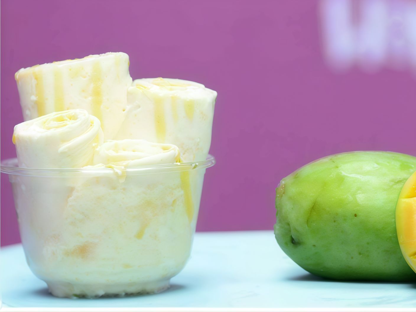 Mango Ice Cream Roll