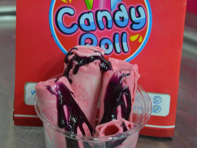 Red Berry Ice Cream Roll