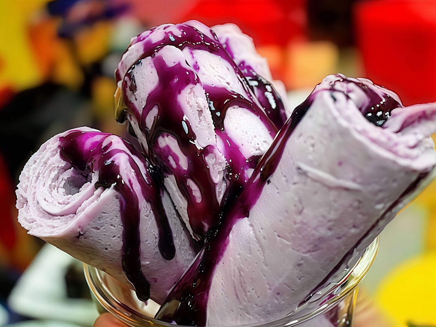 Mixed Berry Ice Cream Roll