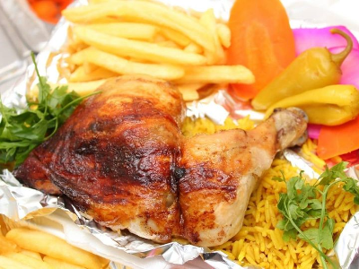 Quarter Chicken Thigh With French Fries Meal