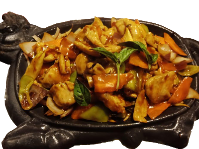 Ct04- Spicy Bbq Chicken With Basil In Thai Style