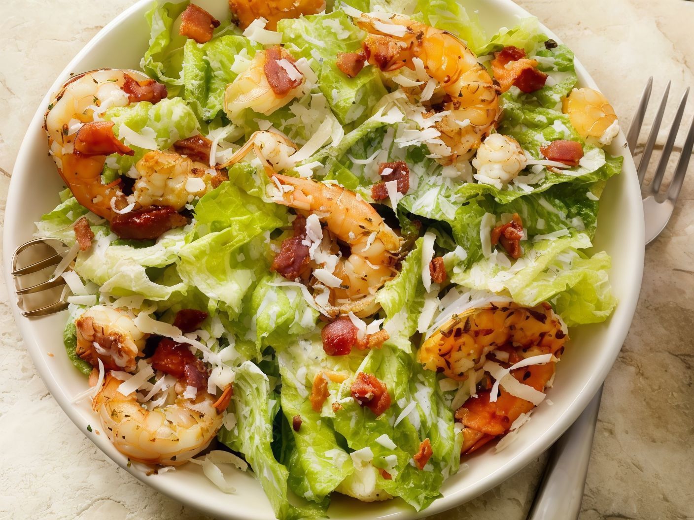 Shrimp Caesar Salad