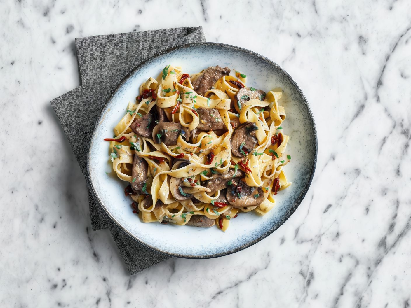 Beef Saffron Pasta