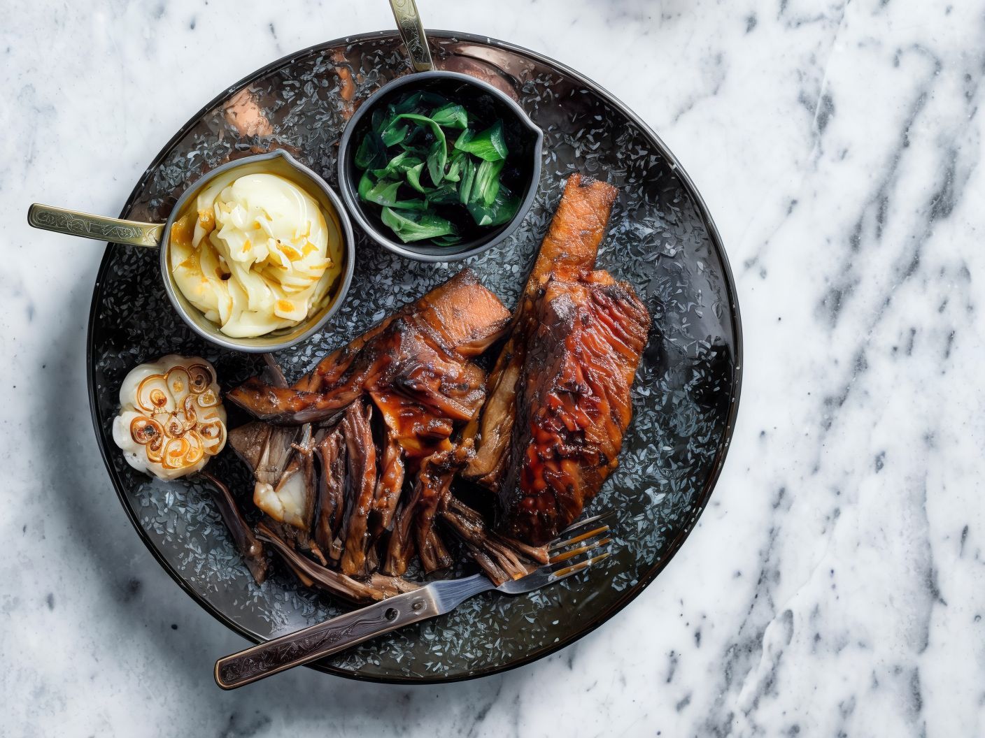 Glazed Beef Ribs Platter