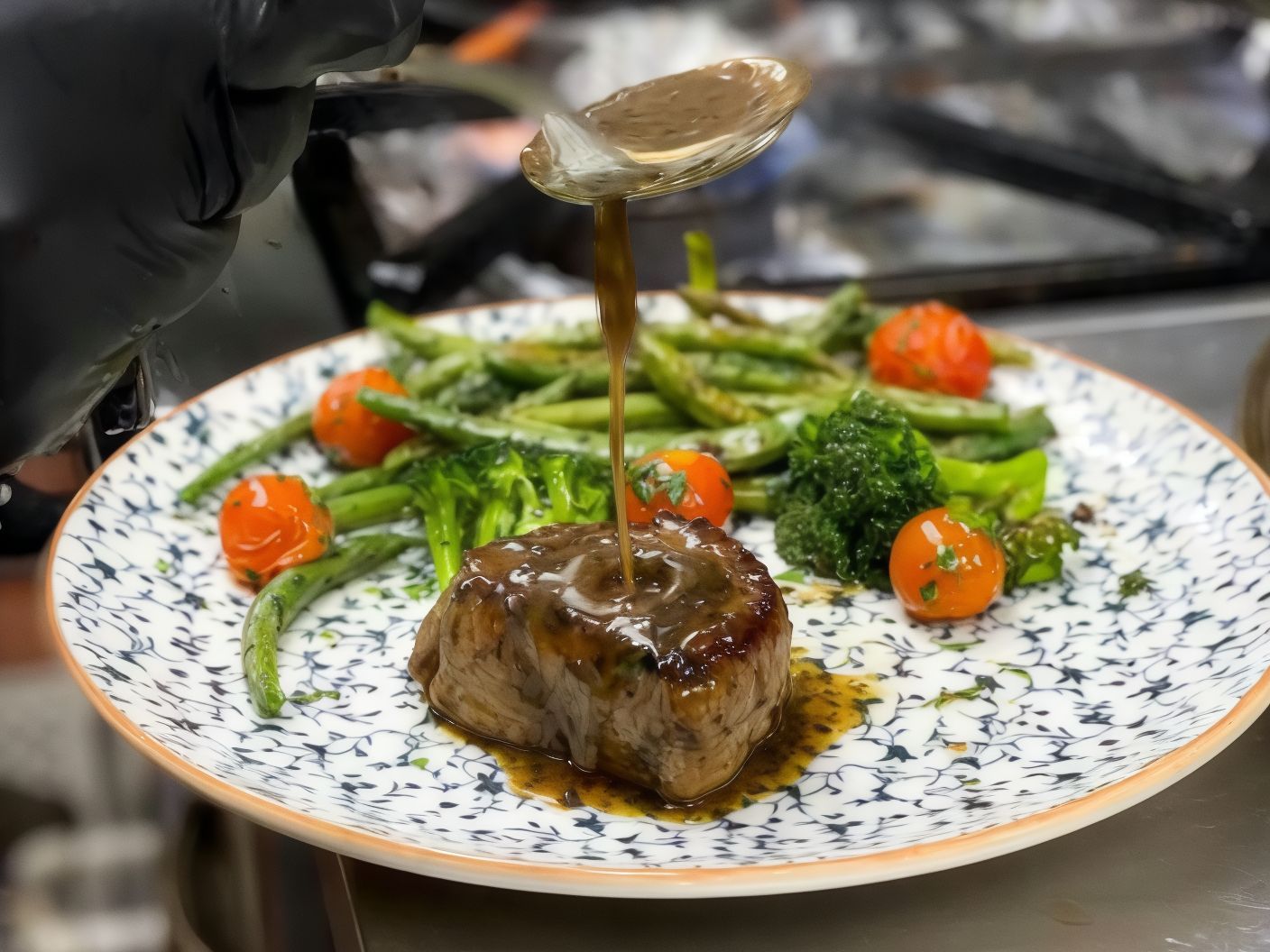 Beef Fillet With Truffle Sauce Platter