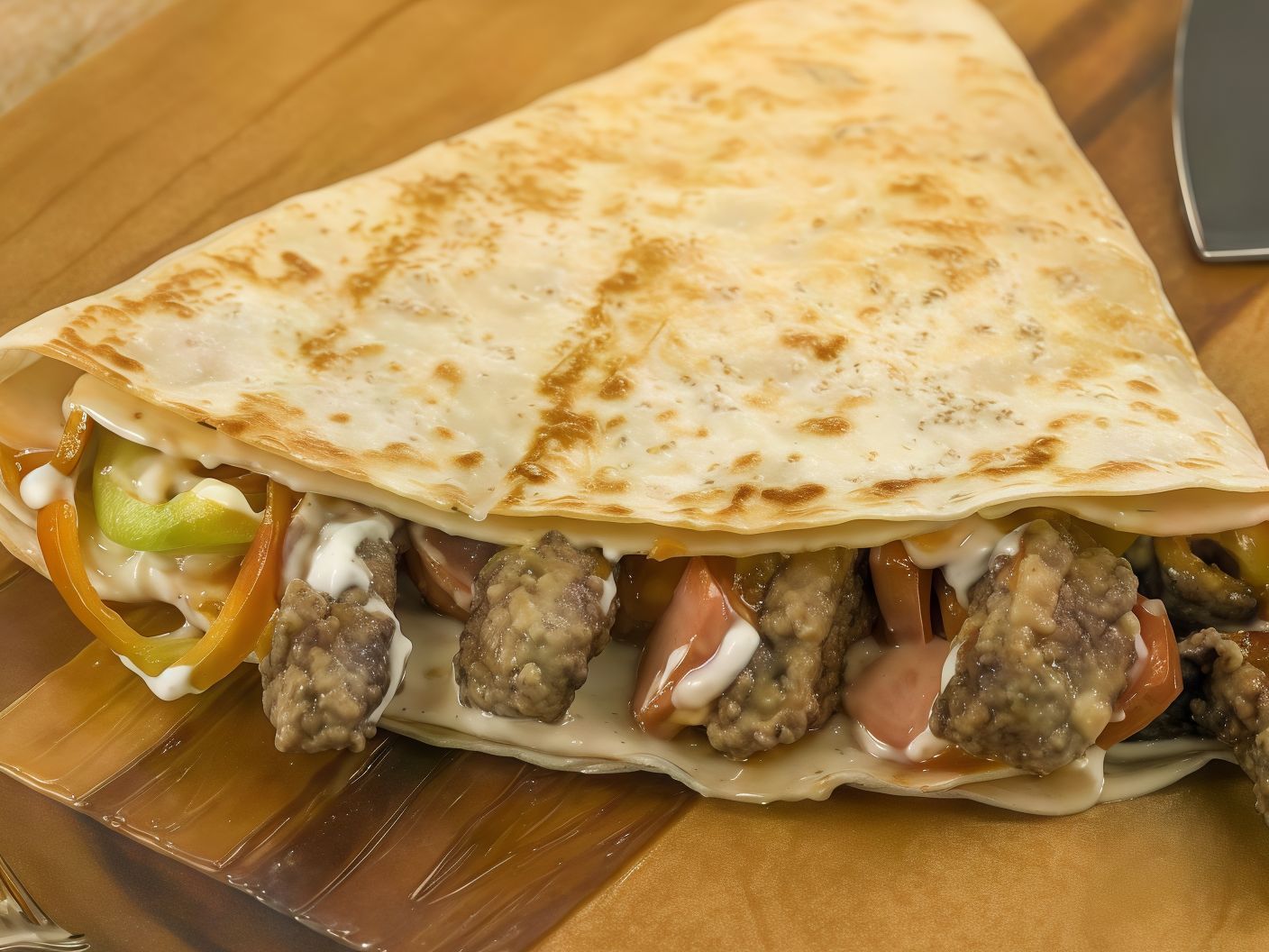 كريب برجر جبن