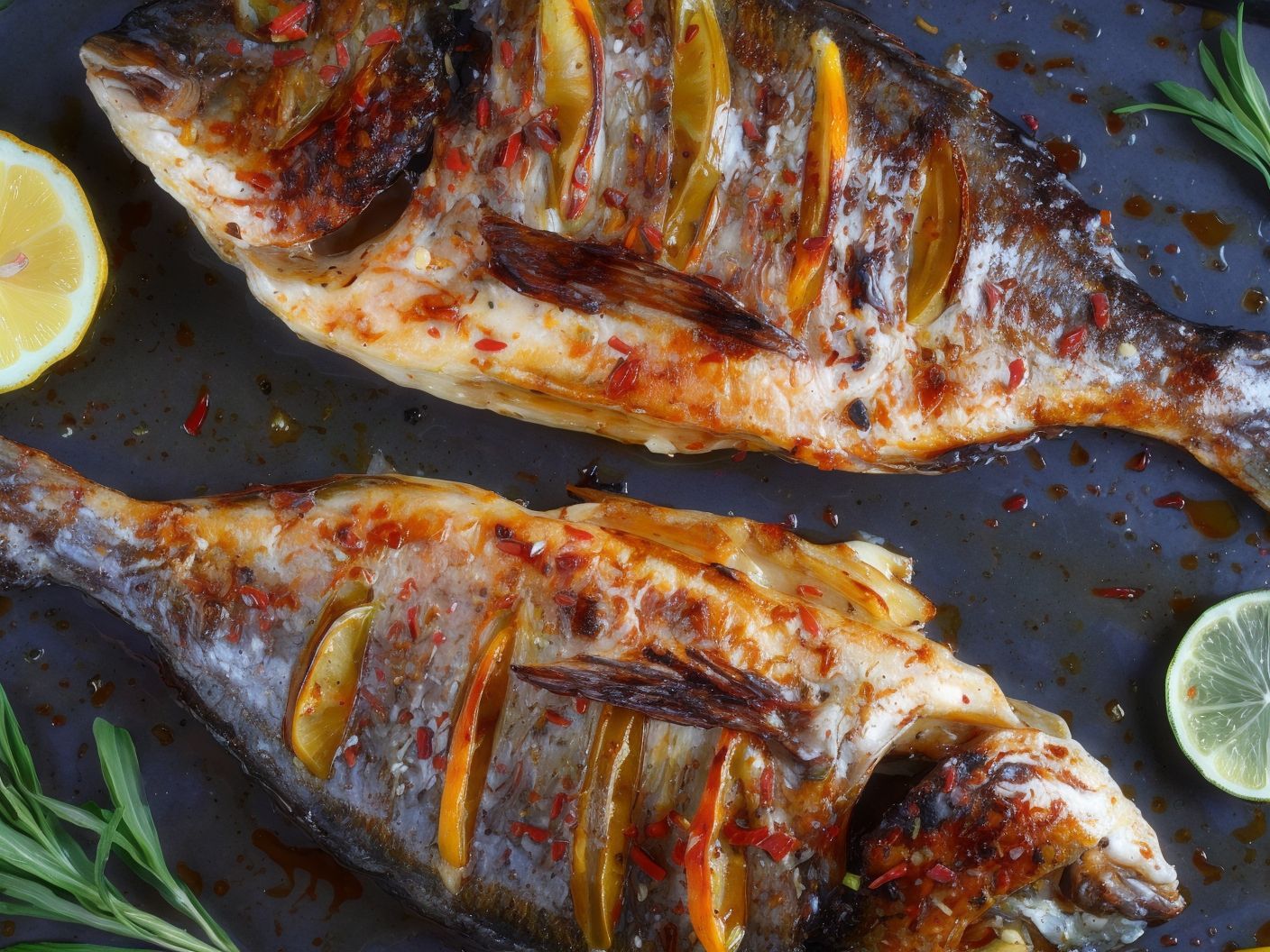 Grilled Mullet Meal