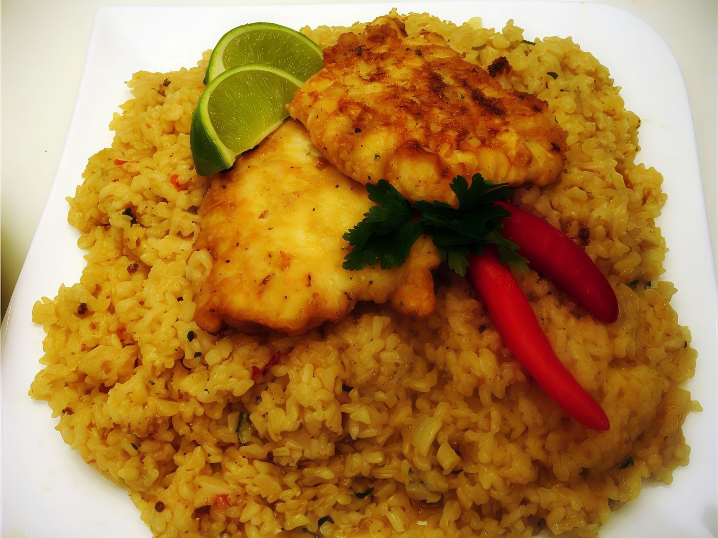 Fried Fish Fillet Meal