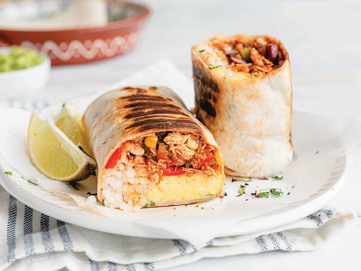 Grilled Chicken BBQ Burrito