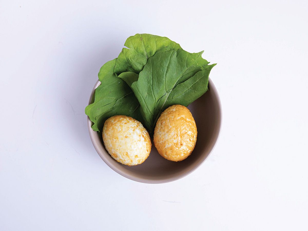 Rolled Eggs With Butter