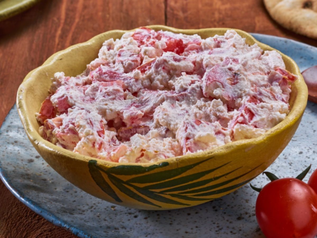 White Cheese With Tomato