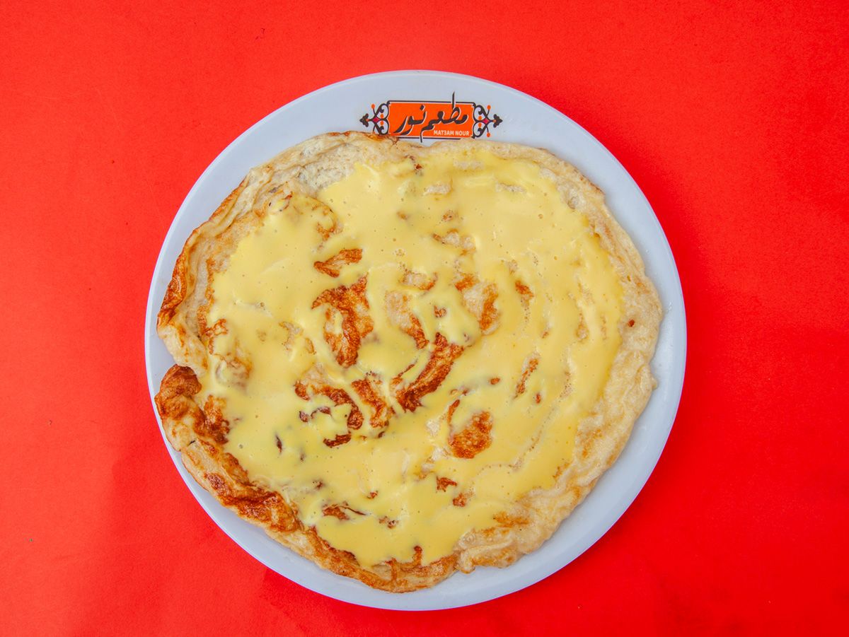 Omelette With Cheddar Plate