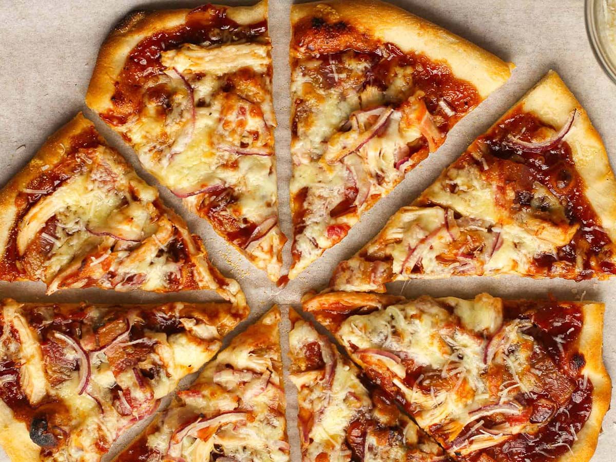 Chicken BBQ pizza