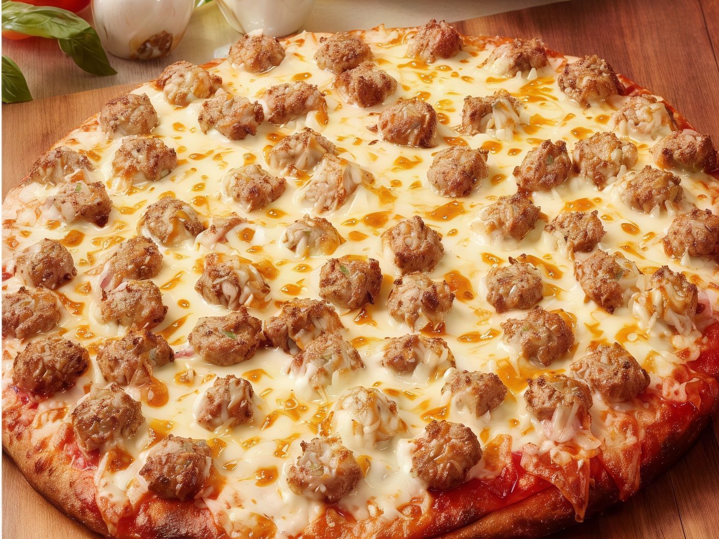 Mixed Meat Oriental Pizza