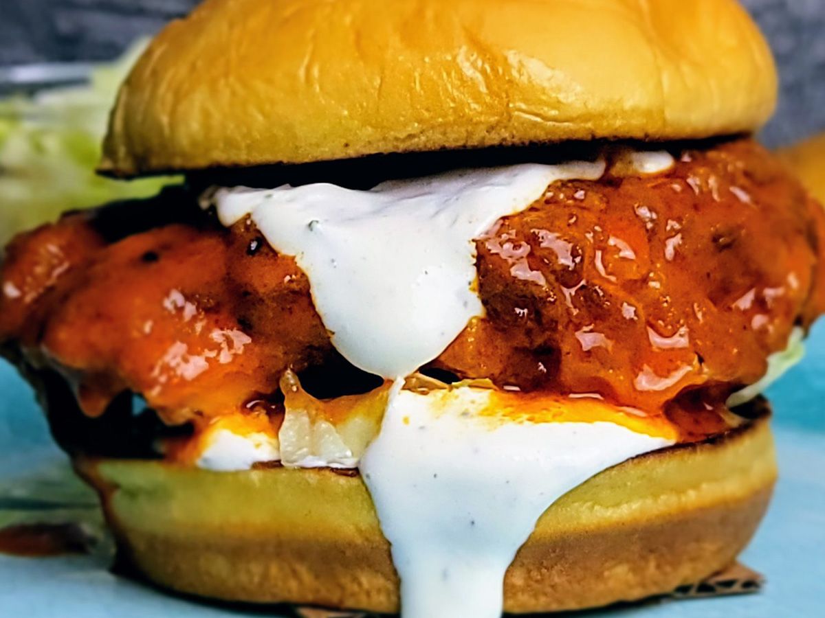 crispy chicken caramel Sandwich