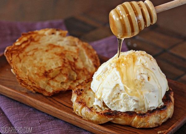 Honey with cream sandwich